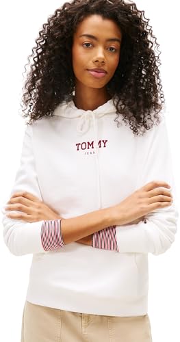Hoodie Mujer Regular Fit con Bolsillo Canguro, Blanco (Ecru), 3XL
