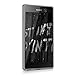 kwmobile Crystal Case Cover for Sony Xperia M5 TPU silicone IMD design protective case - soft mobile cover Design Don't touch my phone