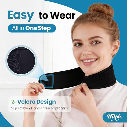 Hilph Neck for Cooling Pads, Flexible Neck Ice Pack for Tonsillectomy, Reusable Ice Pack Gel Relieves Neck Pain, Sports Injuries, Swelling, Cervical Spine Surgery