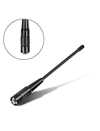 TNP Antena de radio Látigo hembra SMA VHF/UHF (144/430MHz) Antena de Alta Ganancia Para Baofeng Pofung, Kenwood, Wouxun, Yaesu compatible Two-way Jamón Radio Walkie Talkies