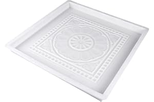 LOORGVEL Concrete Garden Pavement Mold Reusable Plastic Brick Maker DIY Path Stepping Stone Form for Outdoor