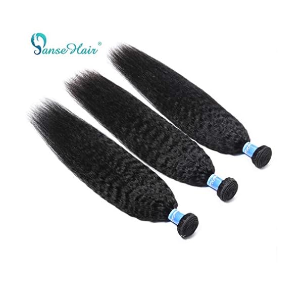Panse Hair kinky straight bundles 10A Grade Brazilian Kinky Straight Human Hair Amazon.com : Panse Hair 10A Kinky Straight 3 Bundles of  main image 4