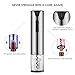 REDMOND Electric Wine Opener, 4-in-1 Rechargeable Automatic Corkscrew Wine Bottle Opener Set with Foil Cutter, Vacuum Stopper and Wine Aerator Pourer & USB Charging Cable, Stainless Steel, WO005