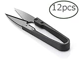 Galadim Thread Nipper (Pack of 12PCS) - Stainless Steel Thread Snips Cutters Snippers - Fishing Line Scissors Clippers Trimmers GD-006-P12