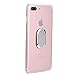 mgACC Case for 7P Case / 7 Plus/ 8 Plus Case with 360 Rotating Ring Grip Holder Kickstand Function Magnetic Base, Ultra Slim Thin Hard Scrub Cover with Shockproof Protective for Soft TPU Transparent