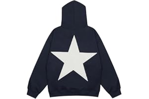 Aelfric Eden Star Hoodies Y2k Oversized Graphic Hoodies Aesthetic 90s Crewneck Sweatshirt Long Sleeve Pullover Tops