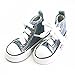 Dovewill 3inch Lace Up High Top Canvas Sneaker Shoes with Shoelace for 1/4 1/3 BJD SD Doll Blue