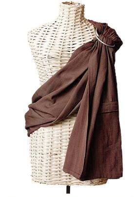 Maya Wrap Ring Sling Baby Carrier - Mocha - Large