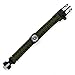 Gemgo Bracelet Survival Kit With Compass Paracord Fire Starter Scraper Whistle (2 pieces(1*black+1*green))
