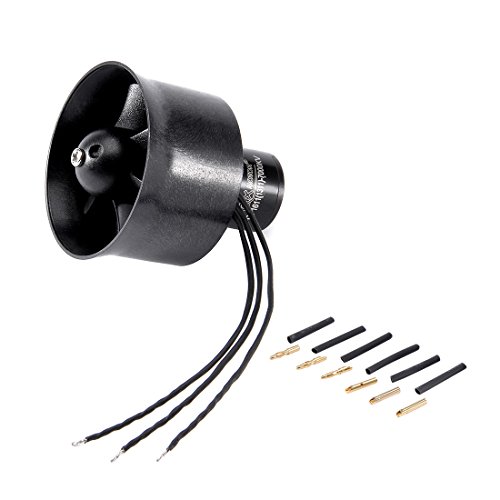 uxcell 30mm 6 Blades Ducted Fan EDF Unit w QF1611 7000KV Brushless Motor for RC Airplane