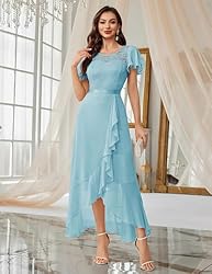 BeryLove Prom Dresses for Women Wedding Guest