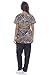 Just Love Nursing Scrubs Set For Women/Print Scrubs,Animal Instinct Print With Black Pants,X-Small