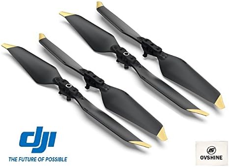 Ovshine DJI Genuine 8331 Low-Noise Quick-Release Propellers for Mavic Pro or Mavic Pro Platinum (Gold), 2 Pairs