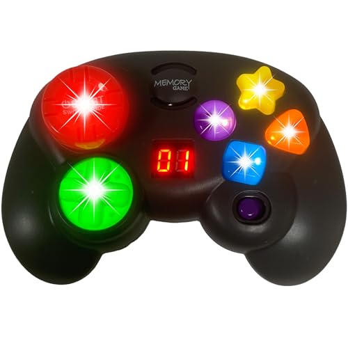 Skywin Light Up HandHled Memory Game Controller – Fun Electronic Game for Ages 4-8, Educational Toy and Gifts for Smart Kids Who Love Lite Brite and Perfection Games
