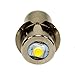 HQRP High Power Upgrade Bulb 3W LED 180LM 6-24V for Ryobi Ridgid 7811502 / Lowe Kobalt 18v Ni-Cad Flashlight Plus Coaster