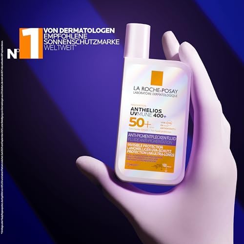 Anthelios UVMUNE 400 Anti-Pigmentflecken Fluid LSF 50+, Effektiver Sonnenschutz mit Mexoryl 400 gegen langwellige UV-Strahlen, Für zu empfindliche, zu Pigmentflecken neigende Haut, 50ml