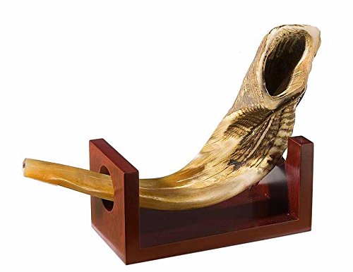 Shofar-Holder-Wood For Size B & Up Ram Horns