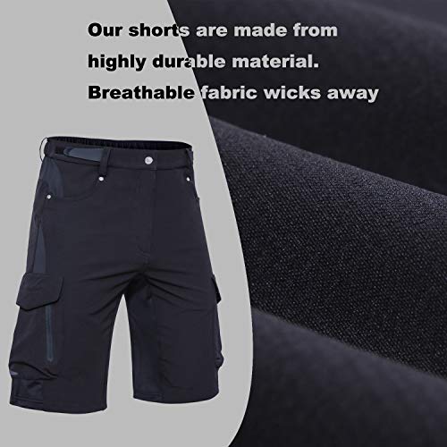 Ally Mens Mountain Bike Shorts MTB Shorts Bicycle Baggy Cycling Bike