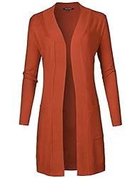 Solid Soft Stretch Long-line Long Sleeve Open Front
