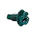 Gardner Bender GGS-1032HC Hex-Head Ground Screw, 10-32 x 3/8 inch, 100 Pk, Green