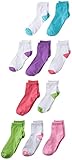 Hanes Girls' 10 Pack Ankle Socks