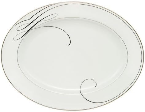 Waterford Ballet Ribbon China Oval Platter, 15.25" by Waterford China