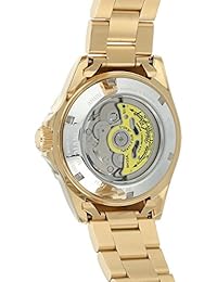 Invicta "Disney Limited Edition - Reloj automático acero inoxidable Casual de los hombres, color: dorado (Modelo: 25106)