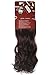 8Pcs 18 Clips 17 Inch Curly Full Head Clip in on Hair Extensions Women Lady Hairpiece Medium Brown##1