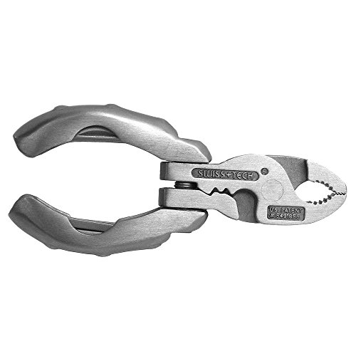 SwissTech-ST50016-Polished-SS-9-in-1-Micro-Pocket-Multitool-with-Screwdrivers-Pliers-for-Keychain