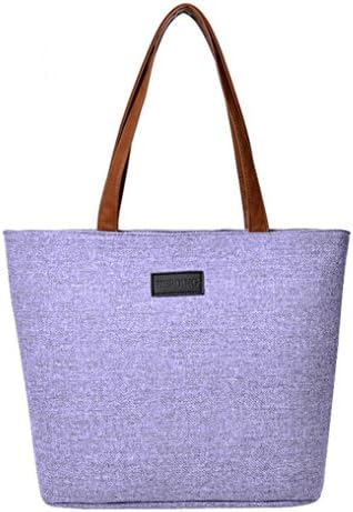 Alixyz Canvas Tote Bag for Women School Work Travel and Shopping Laptop Bag