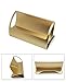 Chirs-Wang Lightweight Q Shape Aluminium Alloy Business Name Card Holder/Organizer/Container/Display for Desktop Collection - Free Laser Engraving Customized Logo - Best Gift Idea(Gold)