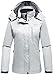 Wantdo Women's Mountain Windproof Rain Jacket Breathable Hooded Windbreaker Outdoor Lightweight Raincoat for Camping Hiking