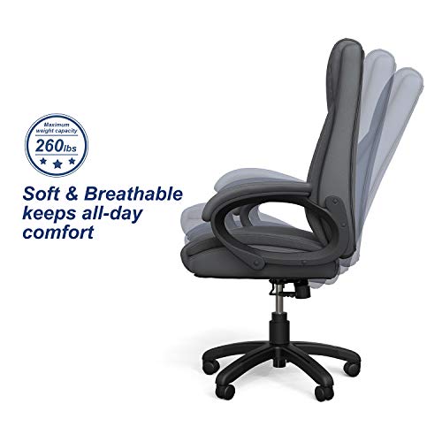 Mysuntown Executive Office Chair, PU Leather Swivel Managerial Task