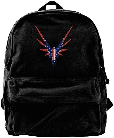 American Flag Maverick Bird Logan Paul Logang Canvas Shoulder Backpack