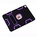 TabPow iPad Pro Case (9.7 Inch), Armor Hybrid Series - [Shockproof][Drop Protection][Heavy Duty] Rugged Three-Layer Defender Case Cover with Stand for iPad Pro 9.7 inch, Purple