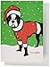 Nouvelles Images XDB 500 Holiday Boxed Note Card Set - Boston Terrier Santa, Marc Tetro (XDB 500)