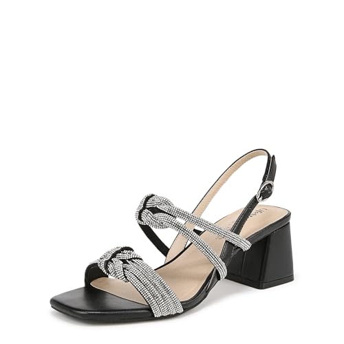 LifeStride Womens Celeste Heeled Sandal Black 8.5 M