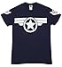 Steve Rogers Super Soldier Captain America Uniform Marvel Mens T Shirt, Blue (Medium)