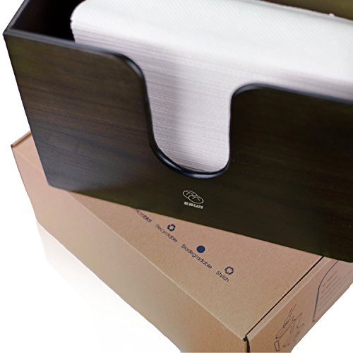 Bamboo Paper Towel Dispenser for Kitchen & Bathroom Wall Mount