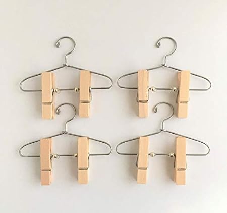 Amazon Merry S Fam ハンドメイド ドール 人形用 2ピンチ付きハンガー 4本セット リカちゃん ブライス 1 6スケール 家具 おもちゃ Amazon Merry S Fam ハンドメイド ドール 人形用 2ピンチ付きハンガー 4本セット リカちゃん ブライス 1 6スケール 家具 おもちゃ