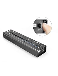 Anker ah241 USB 3.0 aluminio 13 port Hub + 5 V 2.1 A inteligente puerto de carga con adaptador 12 V 5 A Power [Chipset VIA vl812 b2]