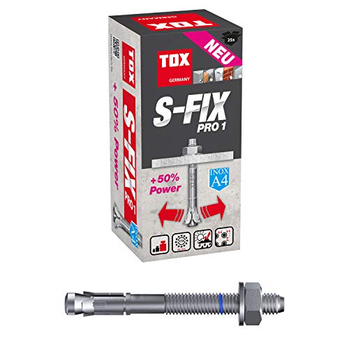 TOX bolt anchor S-Fix Pro 1 A4 M12 x 120 x 20 mm, 25 pieces, 040171151 โ image 1