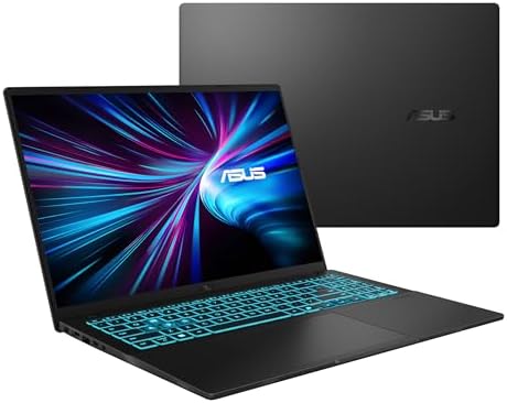 V16 V3607VM-TK150 - Portátil Gaming WUXGA 144Hz de 16" (Intel Core 7 240H, 16GB RAM, 1TB SSD, NVIDIA RTX 5060 8GB, Sem Sistema Operativo) Preto Mate - Teclado QWERTY em espanhol