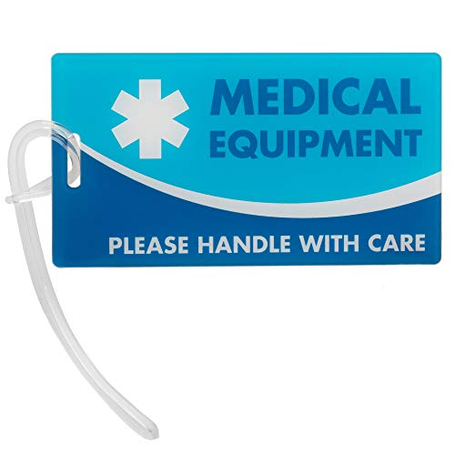 Medical Equipment ID Identification Luggage Tags | Medical Alert | Carry-On Respiratory Devices