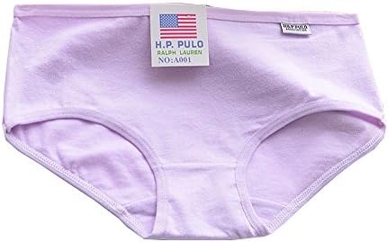 Shoeshop Top Pure Color Women's Cotton Underwear Made in China(Size:Free Size 5 Colour) (One size, Light purple)