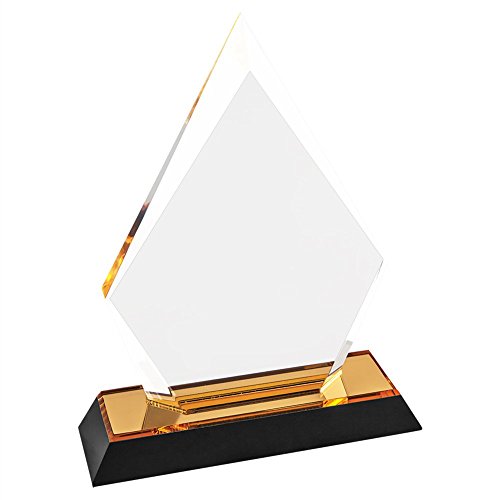 United Craft Supplies Personalized Trophy Award Plaque for Winner, Achievement at Work or School (Arrowhead, Gold)