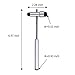 Reflex Hammer, for Neurologic Reflex Diagnosis and Testing - Tromner Neurological Reflex Hammer with Needle and Brush for Nurses, EMS, Medical Students, Emergency Room by QIYUN - Black