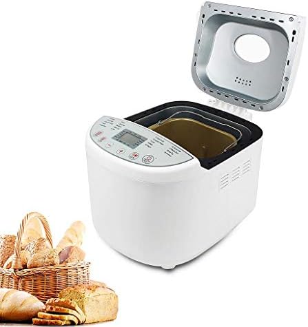 Domaier Machine à Pain, 19 Programmes pour Pain au Levain Naturel, Programmes Sans Gluten, Brioche, Pâtes, Confiture, etc, 3 Taille du pain 1.0/1.5/2.0LB - Cuisine A Vivre Domaier Machine à Pain, 19 Programmes pour Pain au Levain Naturel, Programmes Sans Gluten, Brioche, Pâtes, Confiture, etc, 3 Taille du pain 1.0/1.5/2.0LB