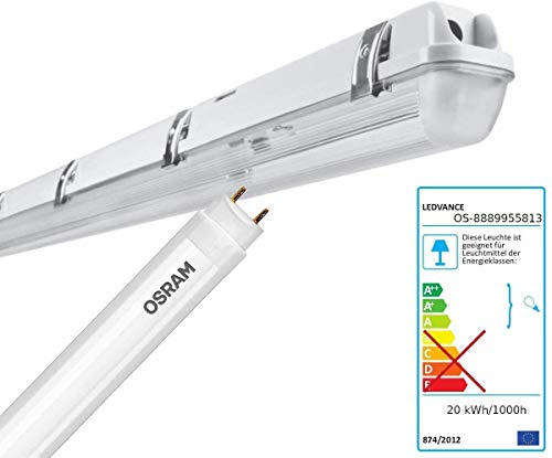 OSRAM LEDVANCE LED Feuchtraumleuchte 120cm IP65 inkl OSRAM LED 1x Tube mit je 1700 Lumen 840 neutralweiß – Bild 3