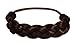 Mia Braided Tonytail Ponytail Wrap Hair Accessory Cuff Braided Synthetic Wig Hair On Elastic Rubber Band for Women, Teens, Dance - Dark Brown Color 1pc